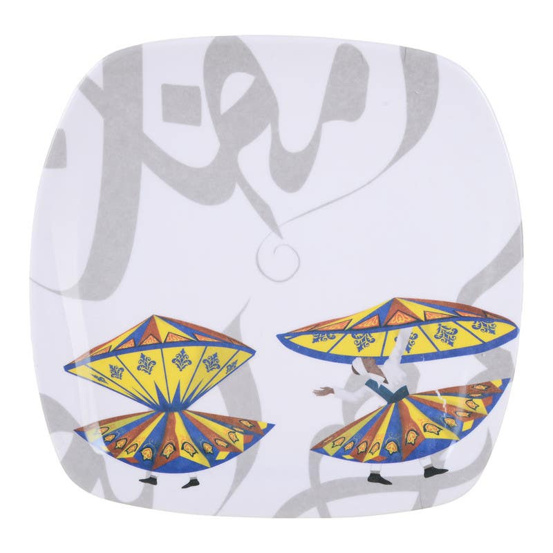Bright Designs Melamine Plate, 18 cm - Multicolor