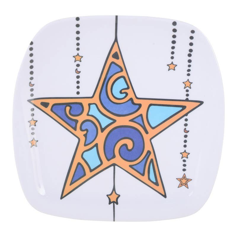 Bright Designs Melamine Plate, 18 cm - Multicolor