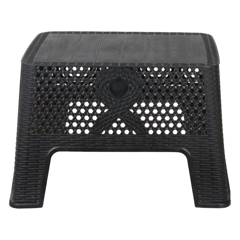Plastic Rectangular Table, 49×45×64 cm - Black