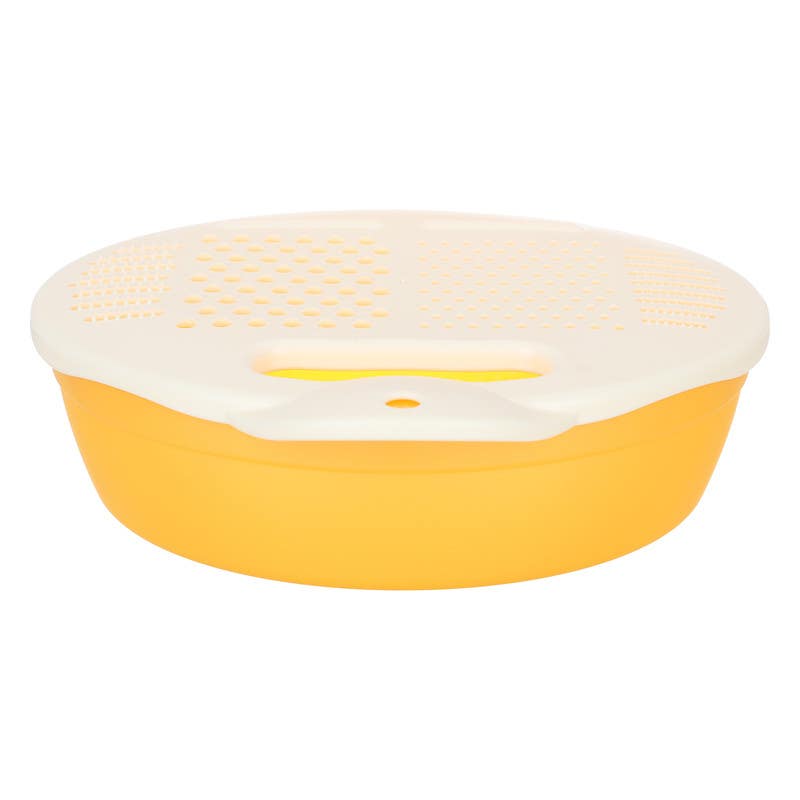 Winner Plast Round Plastic Grater, 22 cm - Orange Beige