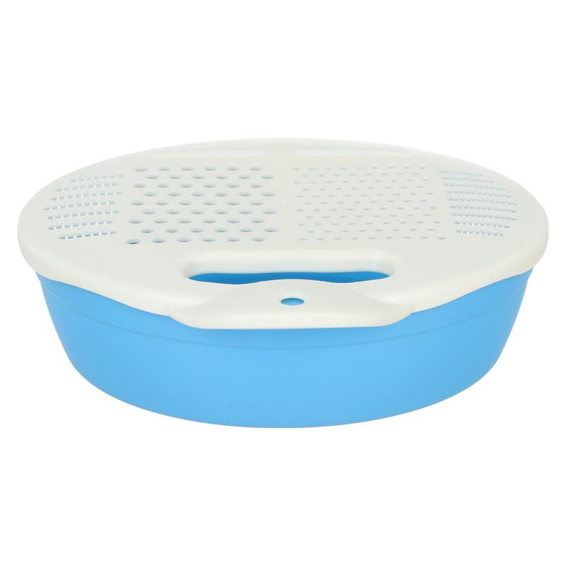 Winner Plast Round Plastic Grater, 22 cm - Blue Beige