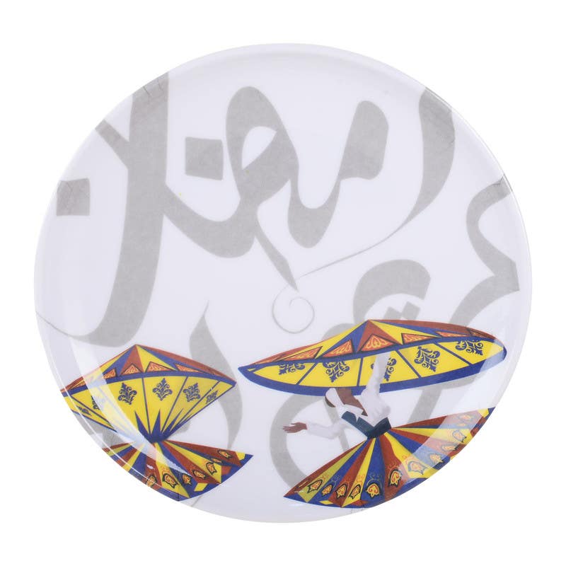 Bright Designs Melamine Plate, 18 cm - Multicolor