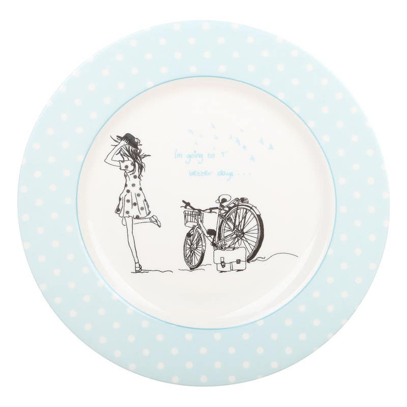 Zahra Elmohandes Melamine Plate, 26 cm - Multicolor