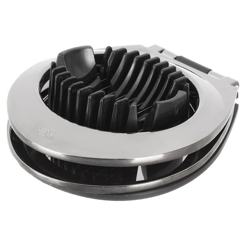 Rocky Egg Stainless Steel Slicer, 10 cm - Silver Black