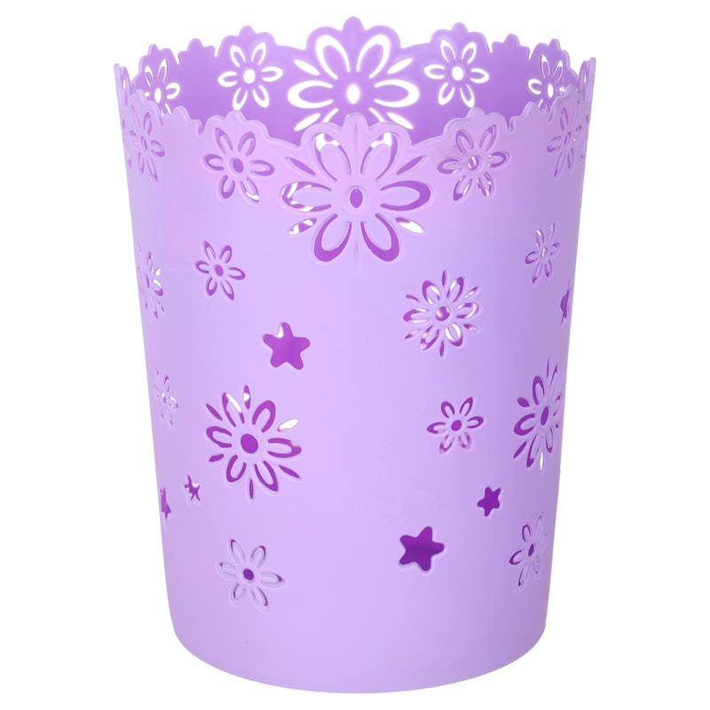 Plastic Decorative Basket, 24.5×19.5 cm - Mauve
