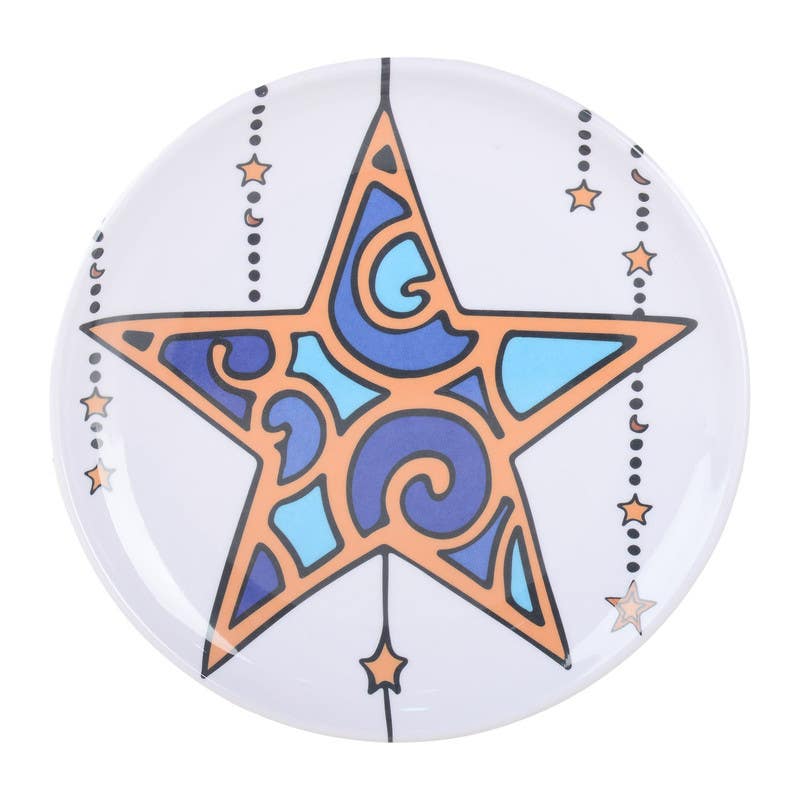 Bright Designs Melamine Plate, 18 cm - Multicolor