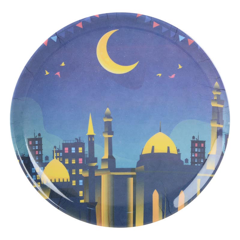 Bright Designs Melamine Plate, 22 cm - Multicolor