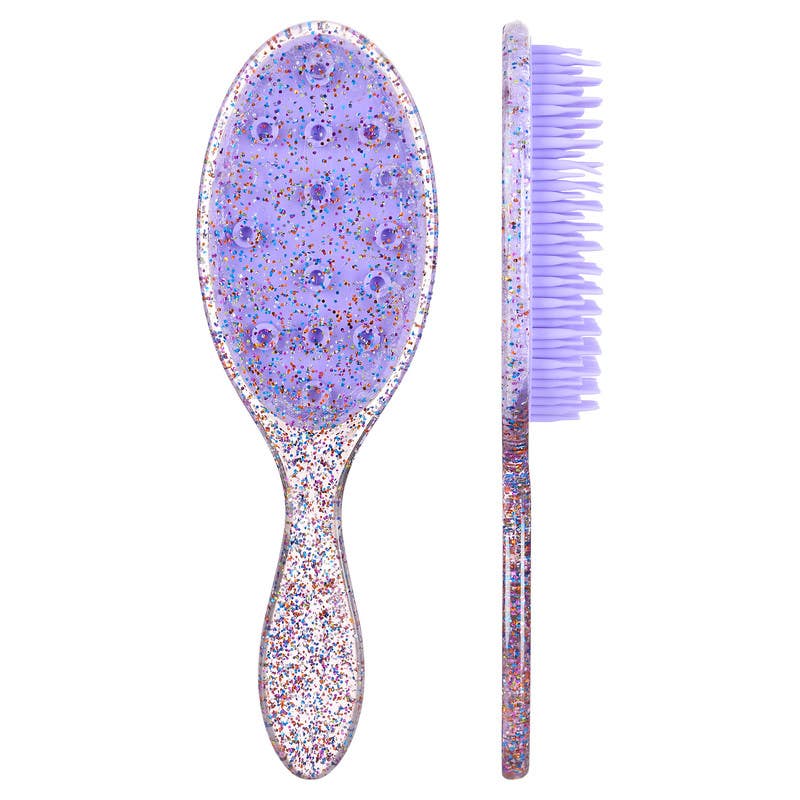Oval Plastic Hair Brush, 24.5×7 cm - Multicolor