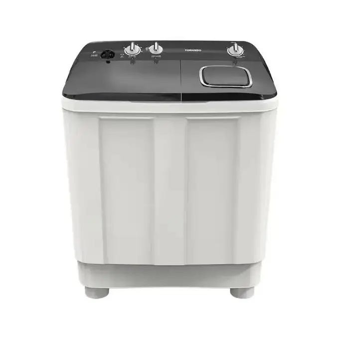 Tornado Tmh-Hs12C(Wk) Top-Loading Semi-Automatic Washing Machine, 12Kg, 1200 Rpm - Black White