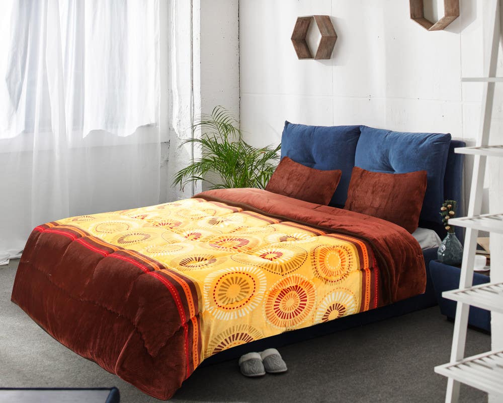 Al Maamoun Cotton Quilt, 240×230 cm, 3 Pieces - Multicolor