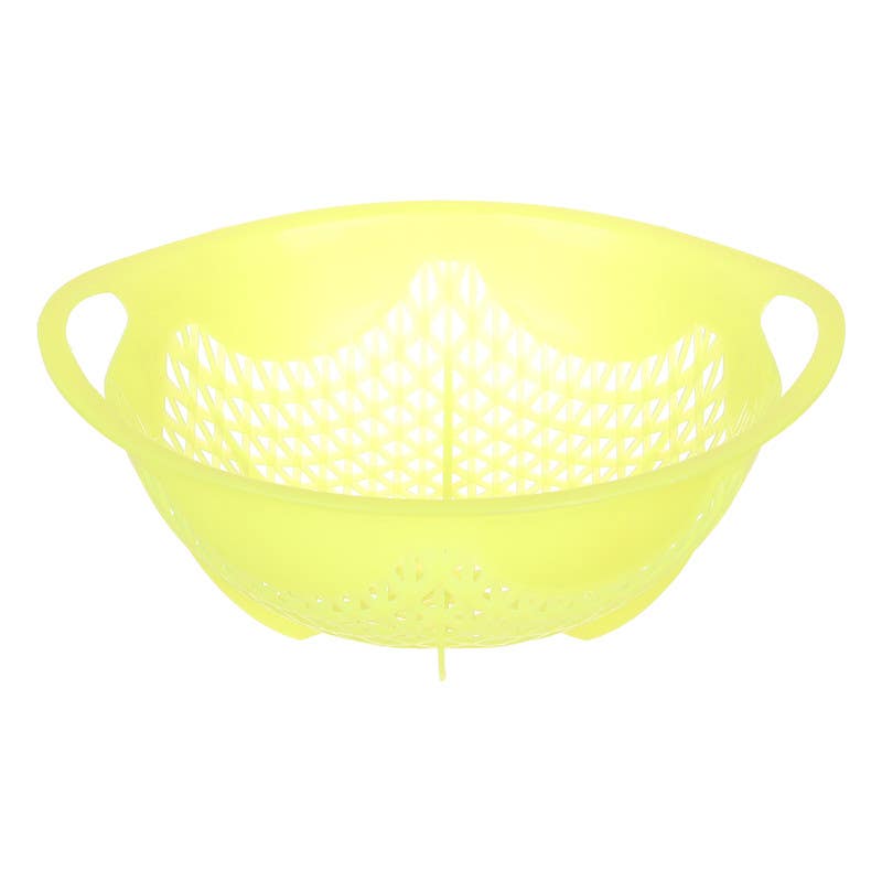 Winner Plast Oval Vegetable Strainer, 26×30 cm - Lemon