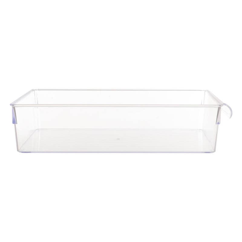 Dunya Rectangular Acrylic Organizer, 32.5×20 cm - Clear