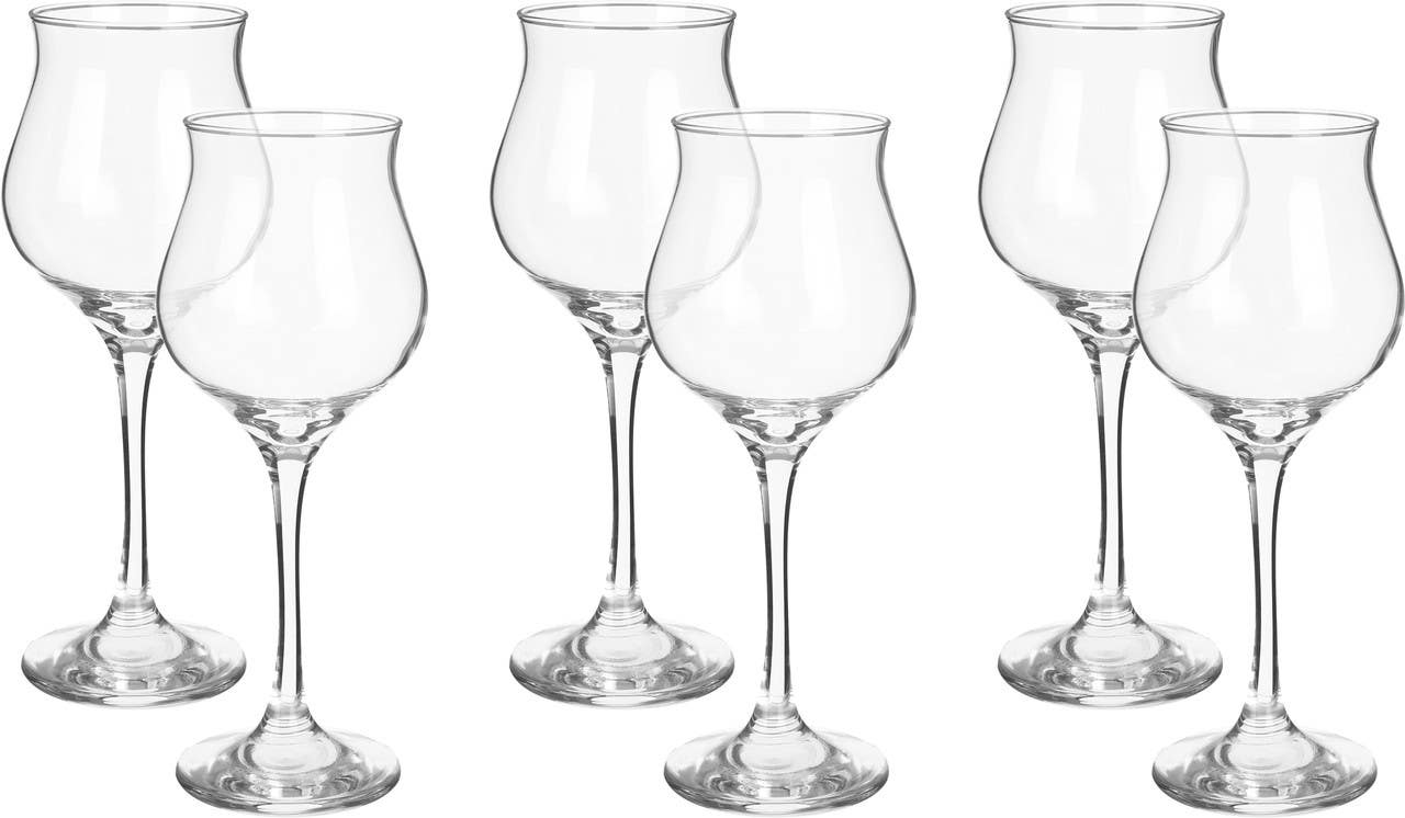 Pasabahce Glass Glasses Set, 6 Pieces, 305 ml - Clear