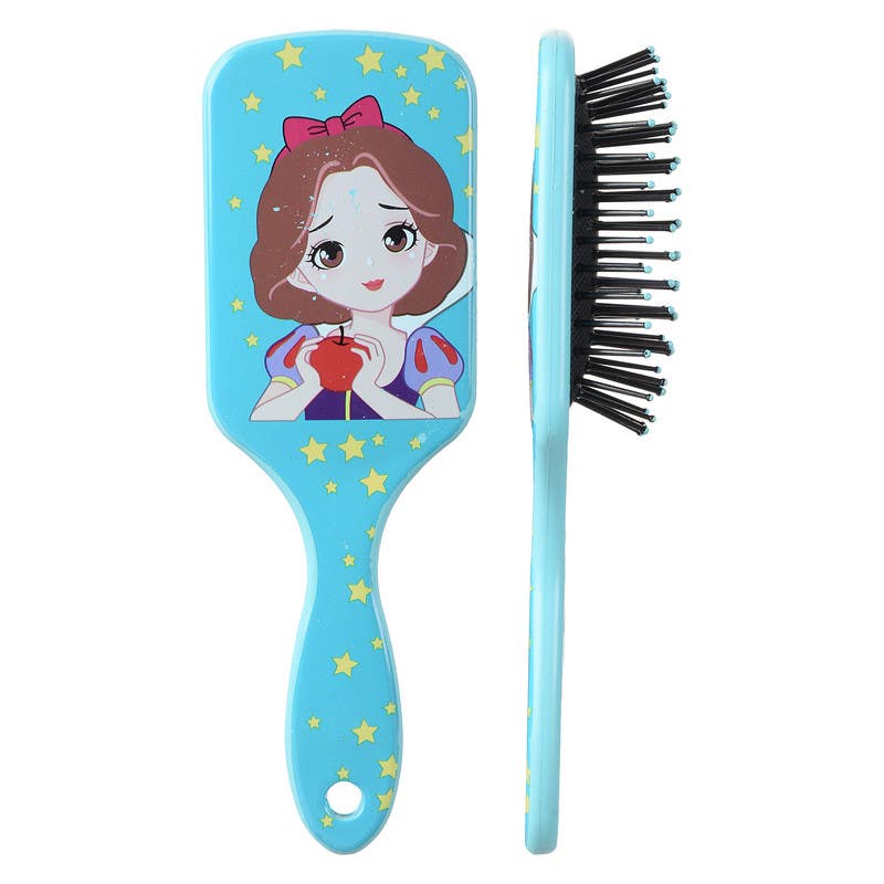 Rectangular Plastic Hair Brush, 18×6 cm - Multicolor