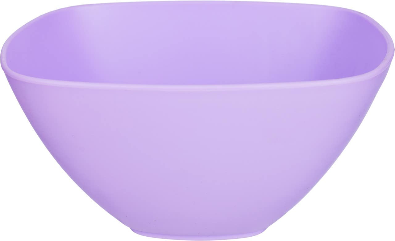 El Hoda Plastic Square Deep Bowl, 385 ml - Mauve
