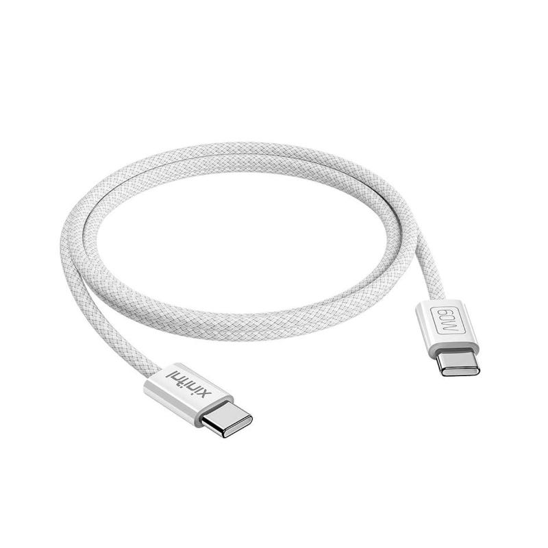Infinix Charging Cable, Type-C, 60W, 1 Meter, XDC63 - White
