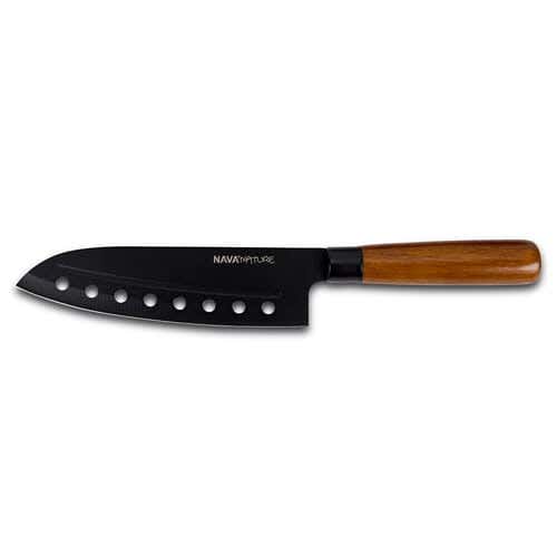 Nava Stainless Steel Knife, 29.5 cm - Black
