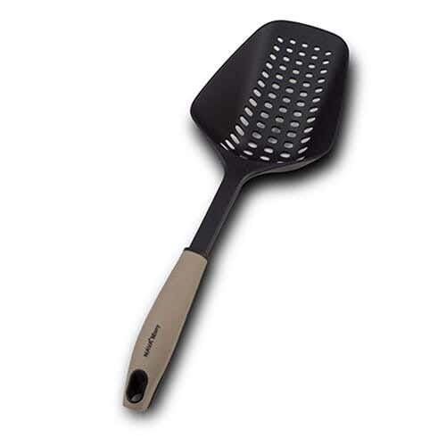 Nava Ladle, 35 cm, Silicone - Black Beige