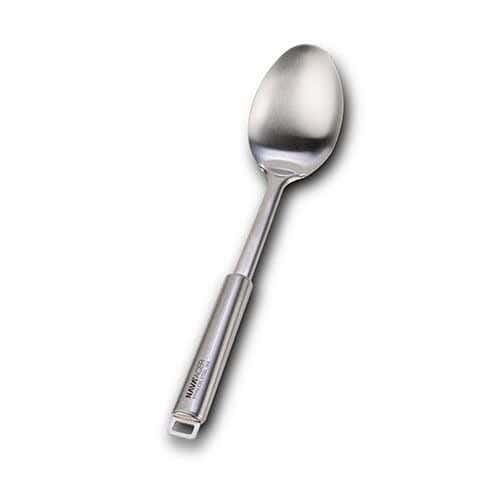 Nava serving spoon, 33 cm, stainless steel - silver