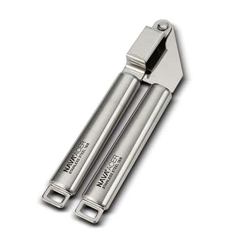 Nava Garlic Press, 20 cm, Stainless Steel - Silver