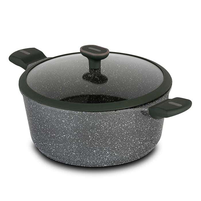Nava Granite Cookware, 28 cm - Gray