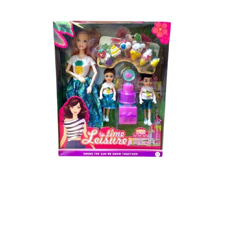 Alsafwa T-366 Doll With Accessories Toy for Girls - Multicolor