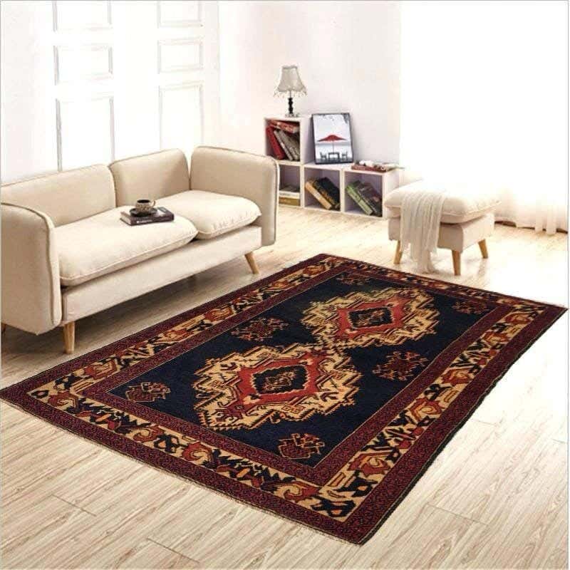 Line Sleep Dots Fabric Carpet protector, 200x300 cm - Multicolor
