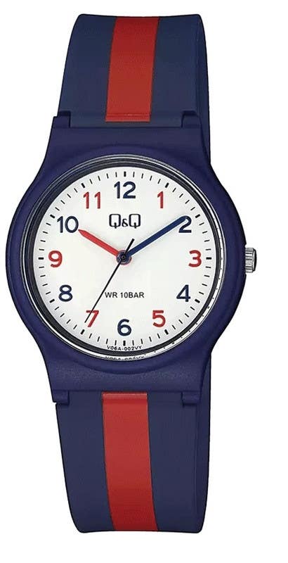 Q&Q V06A-002VY Round Analog Casual Watch For women, M /26 - 39 mm - Multicolor