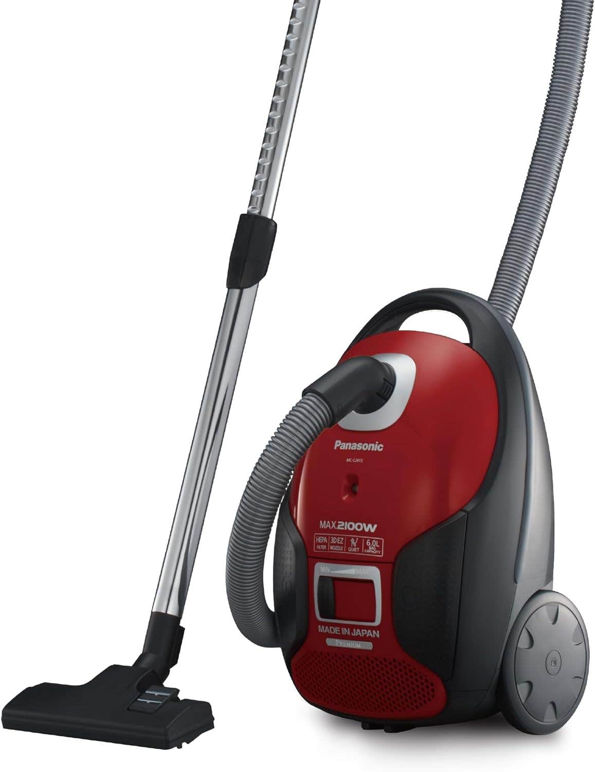 Panasonic MC-CJ915 Vacuum Cleaner, 2100 Watt, 6 Liter - Red
