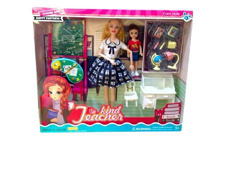 Alsafwa T-367 School Accessories Doll Toy for Girls - Multicolor