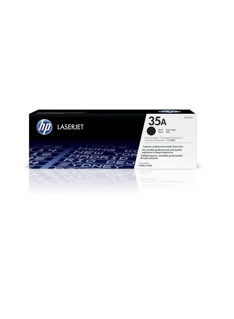 HP LaserJet Toner Cartridge, 35A, CB435A - Black