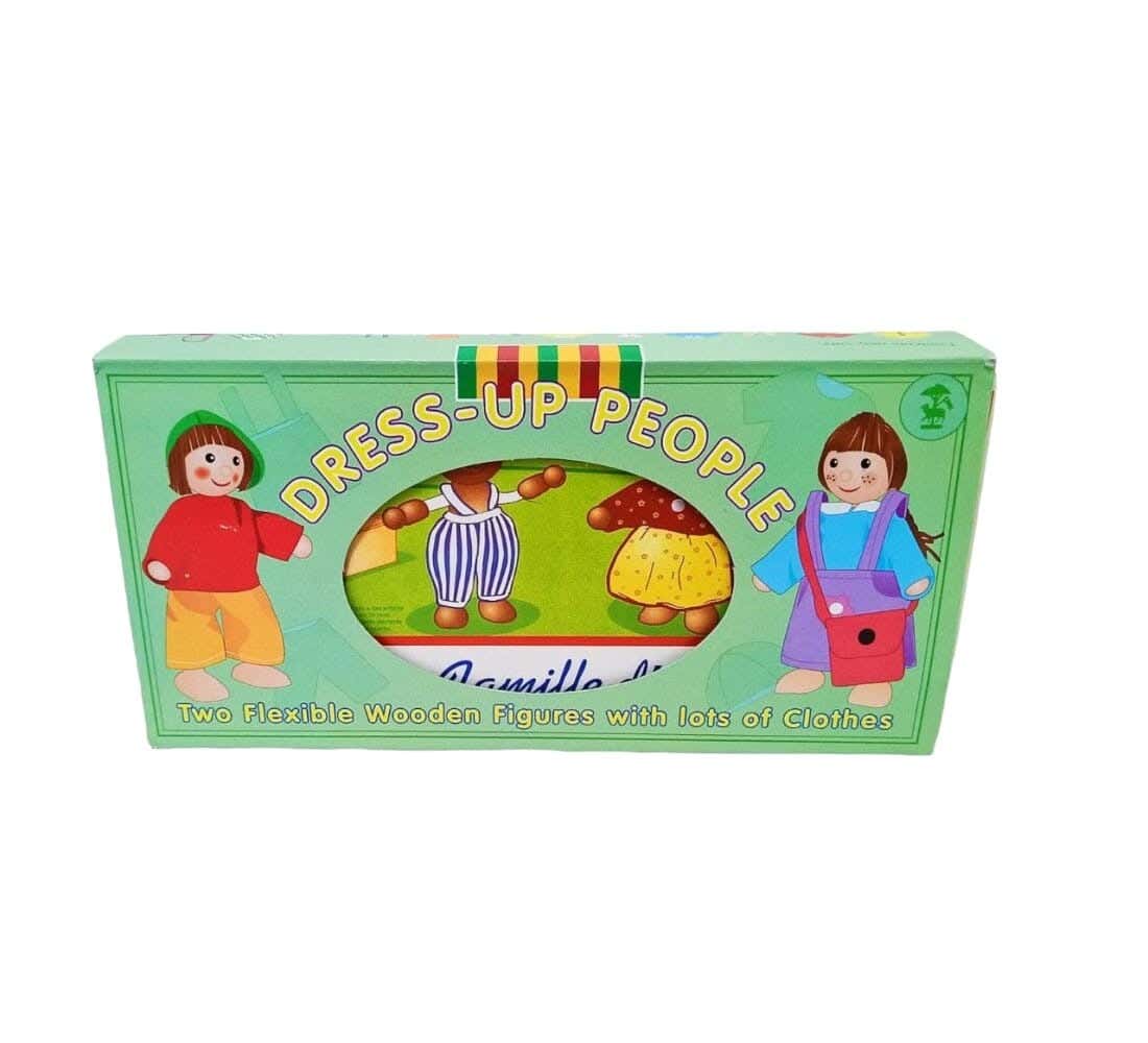 Alsafwa Wooden Cabinet Toy, Multi Costumes - Multicolor