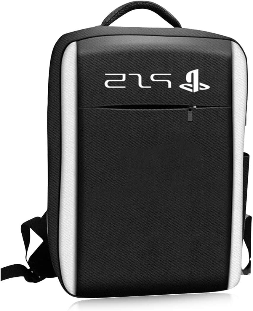 Palay Protective Travel Backpack for PlayStation 5 - Black White