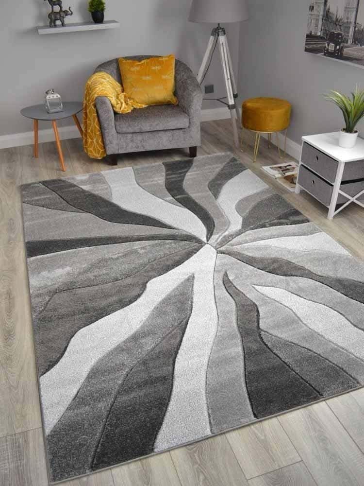Line Sleep Dots Fabric Carpet protector, 160x250 cm - Multicolor