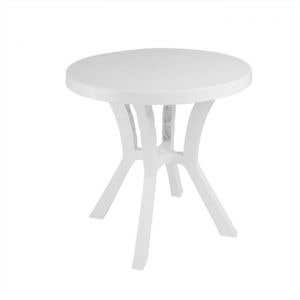 El Helal & Star Round Table, 70 cm - White