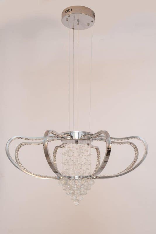 Prince Chandelier, Metal, 30x70x90 cm - Silver