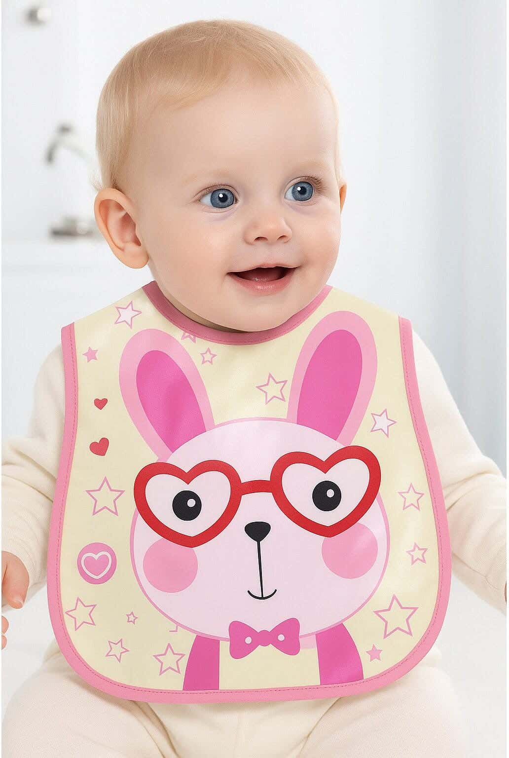 Waterproof Baby Bib - Rabbit Design