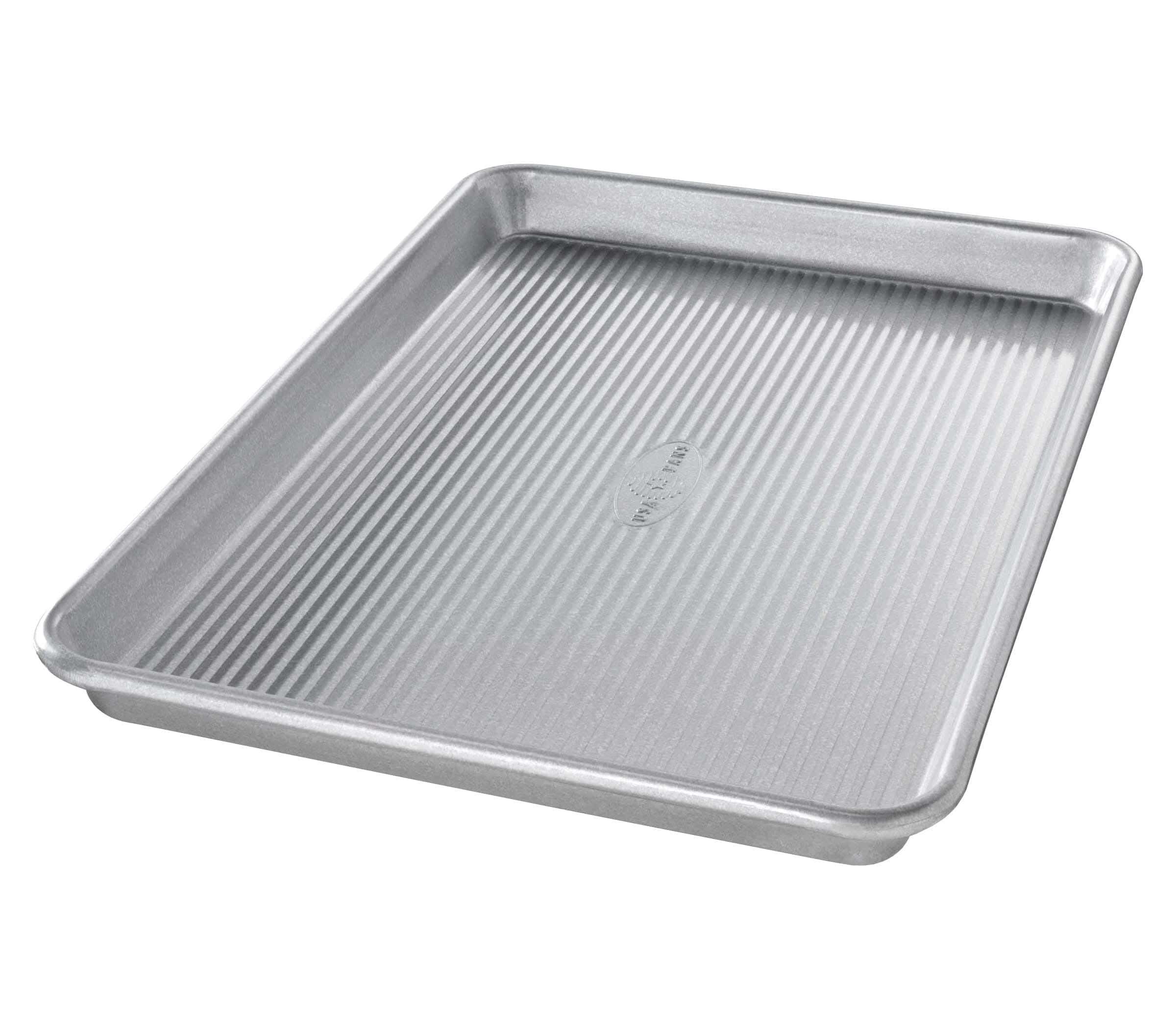 Aluminum oven tray, 12.5 x 9 x 1 cm - Silver