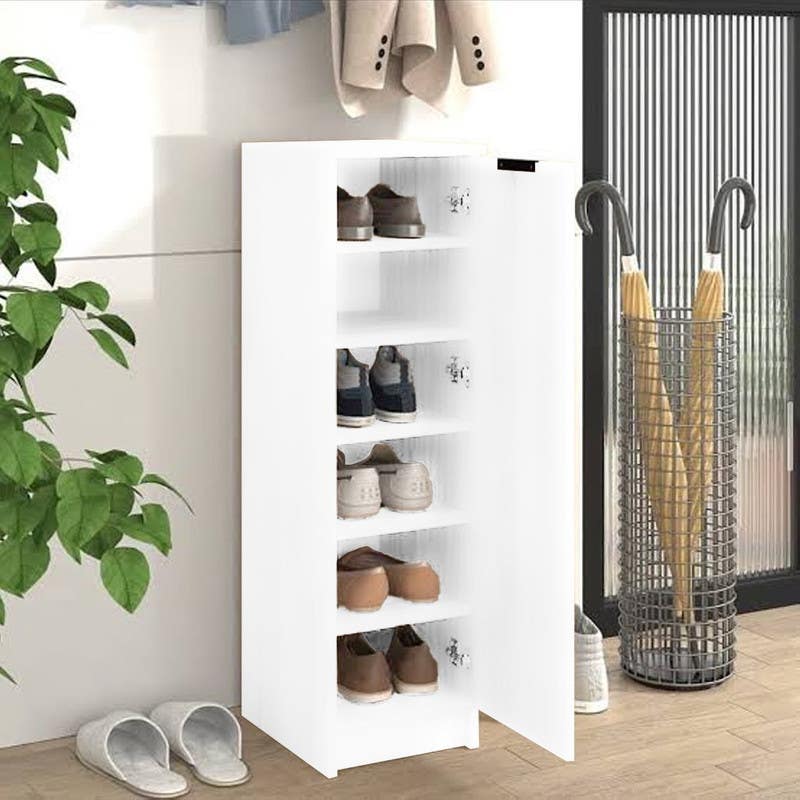 Shoe cabinet, MDF, 50x110 cm - White