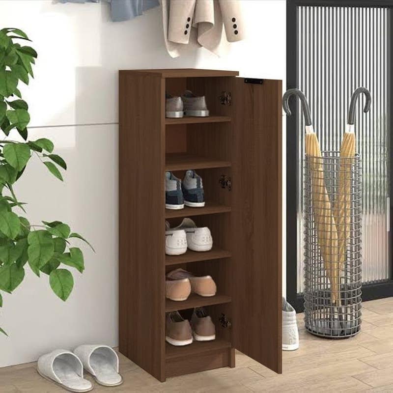 Shoe cabinet, MDF, 50x110 cm - Brown