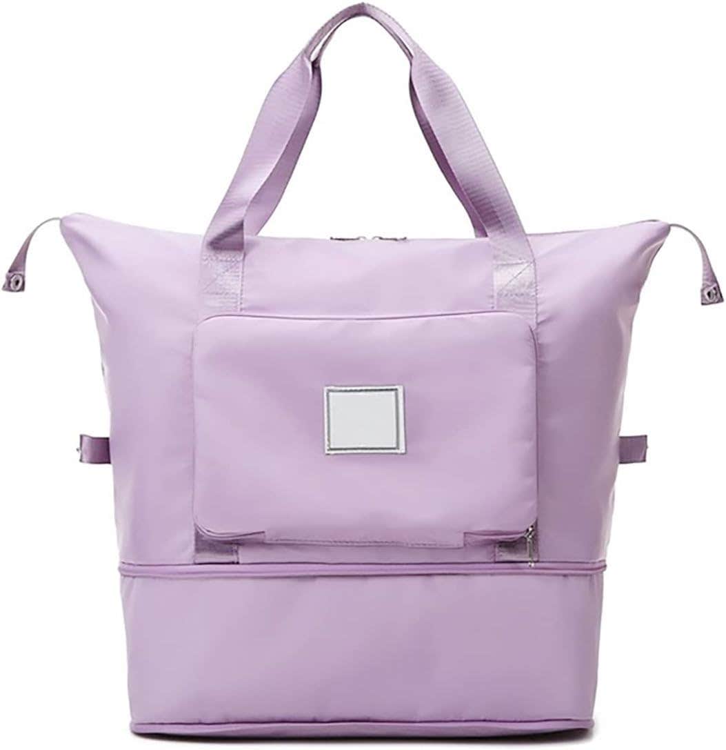 Your'S Bath Dry Wet Separated Waterproof Travel Duffel Bag - Purple
