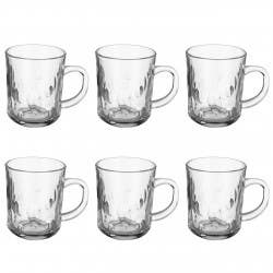 Blinkmax Mug Set, 6 Pieces, 230 ml - Clear