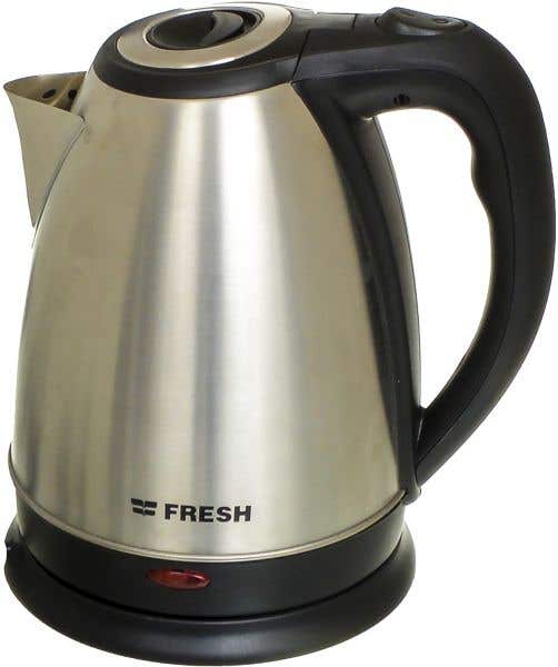 Fresh ESK17154 Electric Kettle, 2200 watt, 1.7 Liter - Black