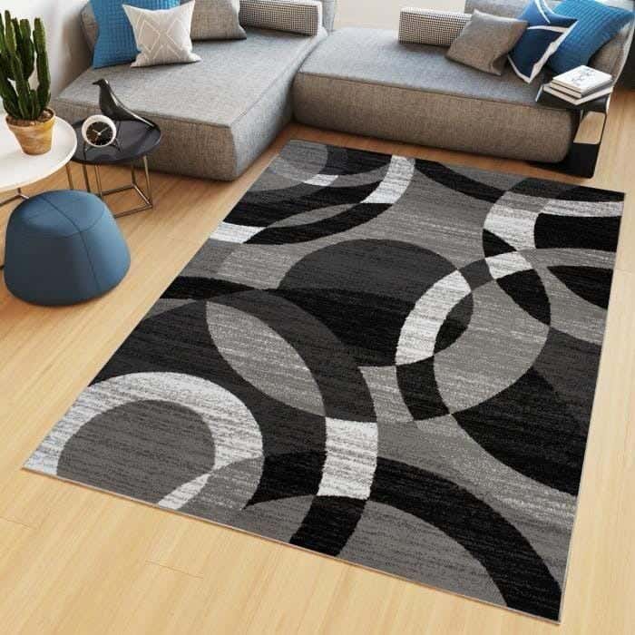 Line Sleep Dots Fabric Carpet protector, 200x300 cm - Multicolor