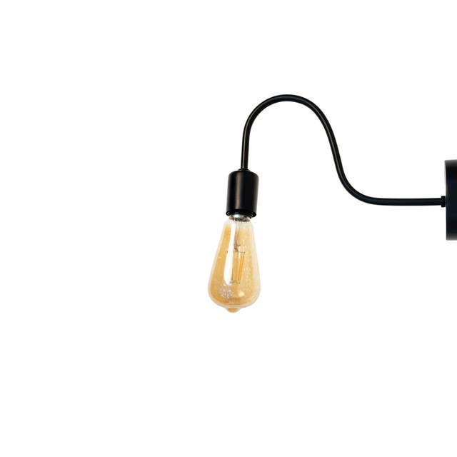 Wall Light Hanging, 25x10x10 cm - Black