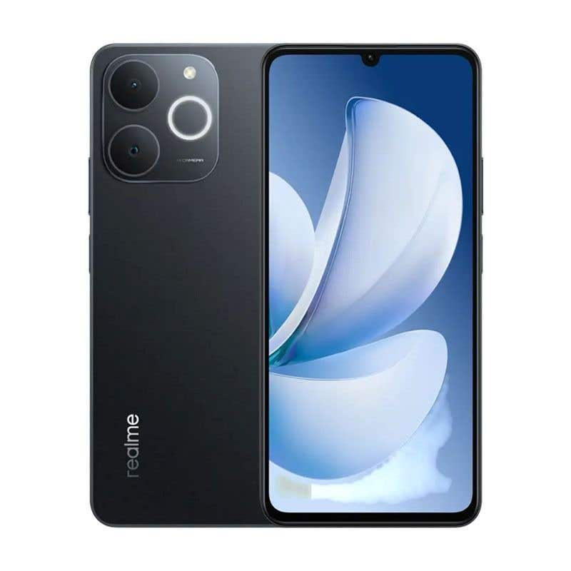 جوال Realme Note 70, 128GB, 4GB RAM, 4G LTE - Obsidian Black