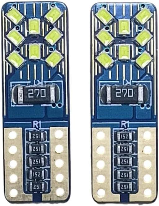 LED Car Lights, T10, 2 Pieces - Multicolor