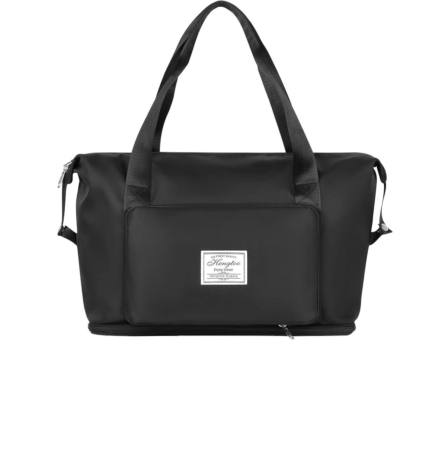 Hileyu Foldable Waterproof Travel Duffel Bag, Large - Black