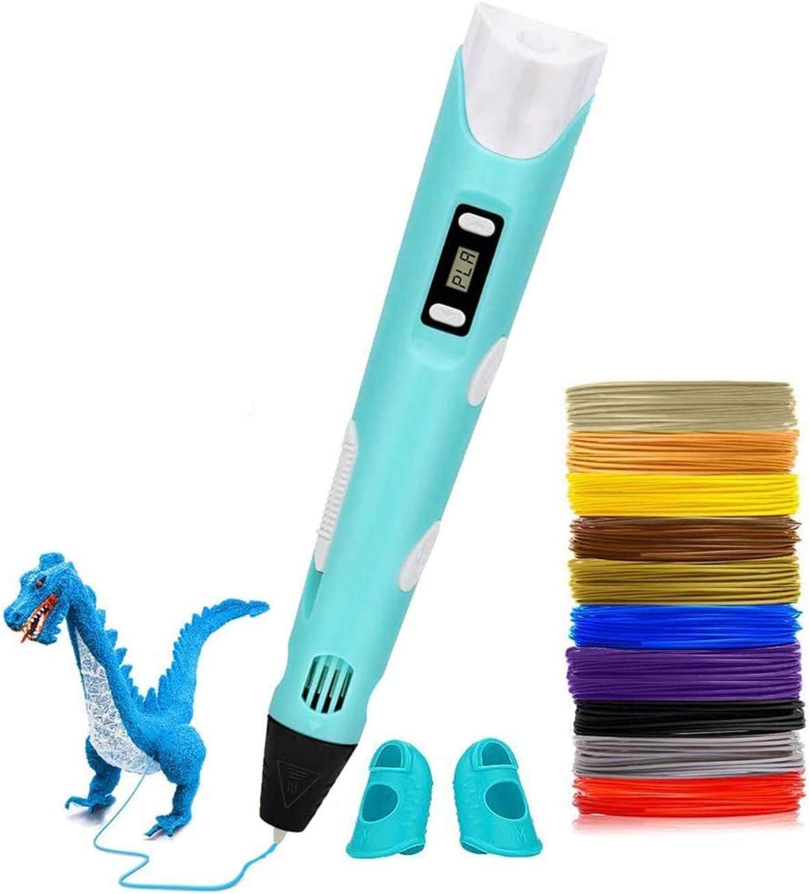 LCD Display Design 3D Printing Pen - Blue