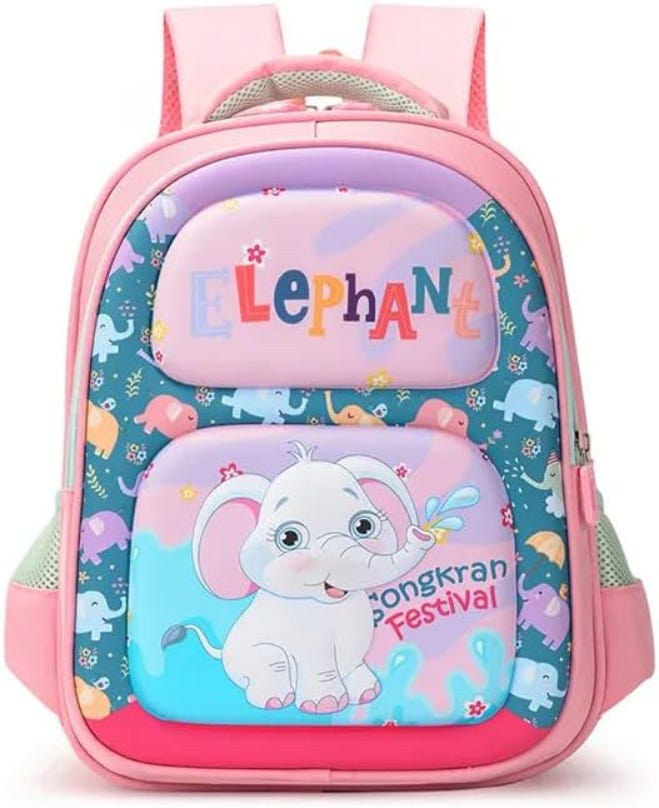 Cartoon Backpack for Kids - Pink